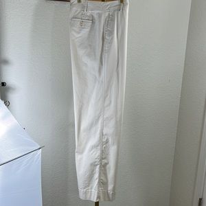 J. Crew, wide leg cream colored jeans, size 10